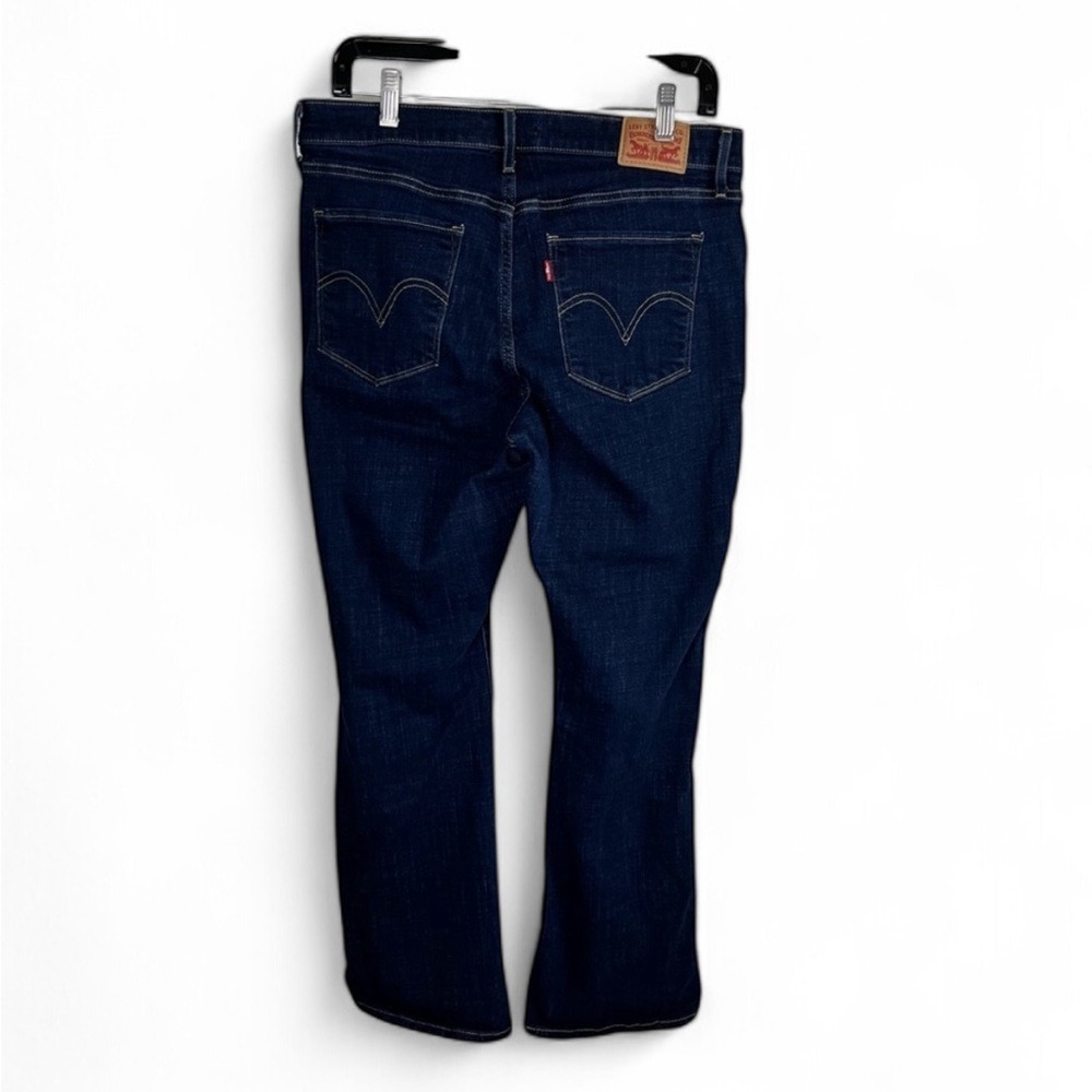 Levi's Classic Bootcut Dark Wash Jeans Size 12 Short W31 L30 - Picture 3 of 13